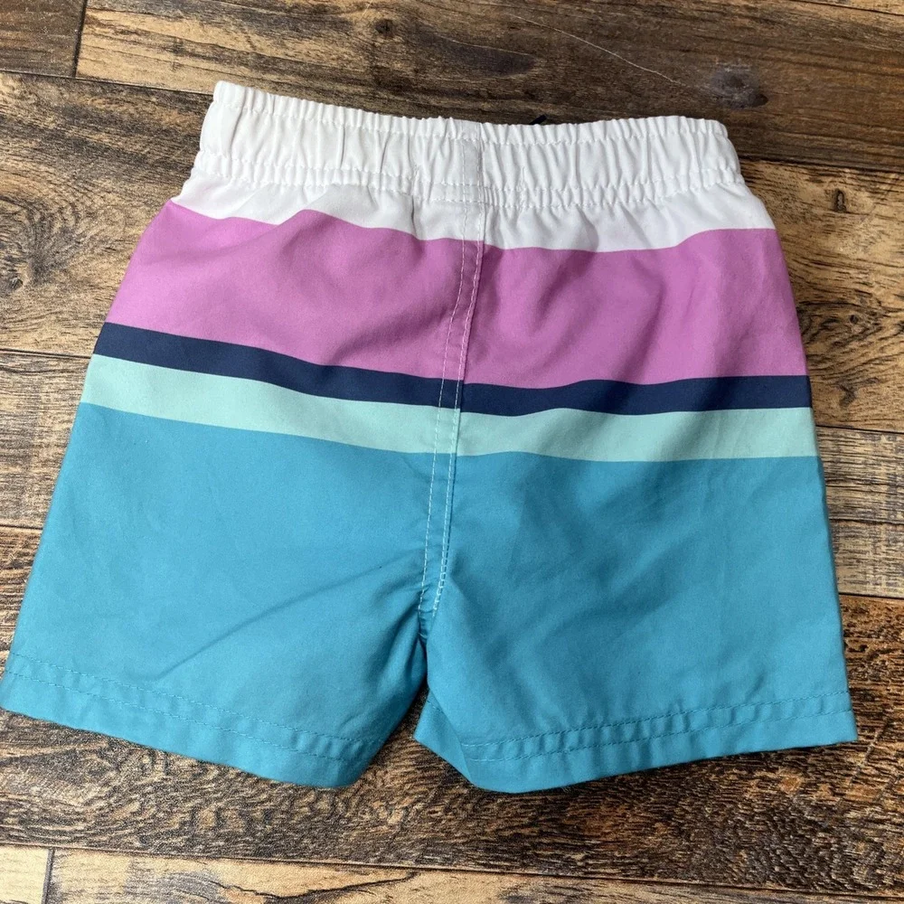 RuggedButts Swim Trunks Baby Boy 18-24m Lined‎ Colorblock Summer Beach
